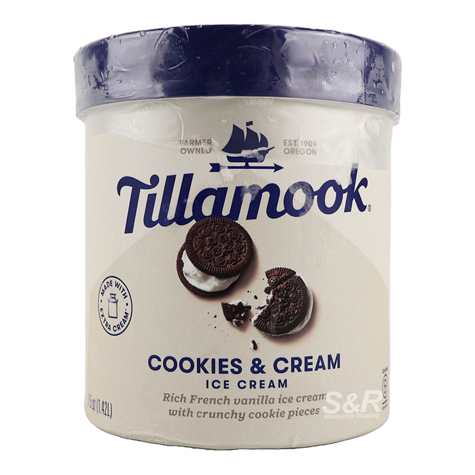 Tillamook Cookies and Cream Ice Cream 1.42L Tillamook Cookies and Cream Ice Cream 1.42L